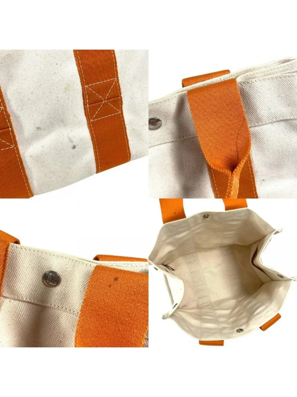 Hermes Handbag Bora PM Canvas Orange